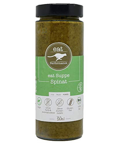 eat Performance® Spinat Suppe (350ml) - 100% Bio, Vegan & Paleo I Frei von Konservierungsstoffen & anderen Zusätzen Cover