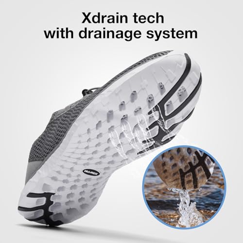 Image of ALEADER Men's Stylish Water Shoes, Quick-Dry Xdrain Water Sneakers, Lightweight & Comfort Footed