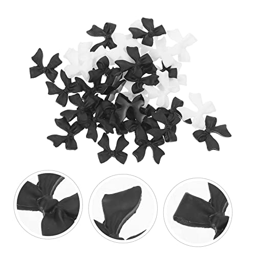Beavorty 100 Pçs Arco Decoração De Unhas Acessórios De Scrapbook Acessórios Para Unhas Flâmulas Pret