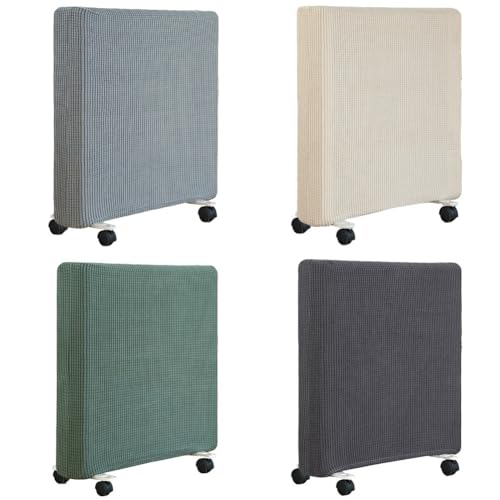 LatoYard Heater Cover for Radiator - Elastic Polyester Dust Cover for Household Heating Units, Fits Sizes S/M/L, Green/Beige/Dark Gray/Light Gray Radiant Heaters Part