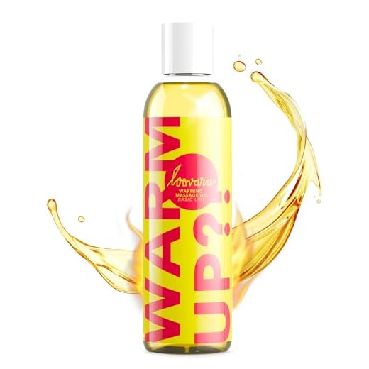 Loovara WarmUp! – erotisches Massageöl (250 ml) I wärmendes Liebes-Öl zur Erregung beim Vorspiel I mit süßem Duft zur Partnermassage I Vegan, natürliche Öle, dermatologisch getestet I Made in EU