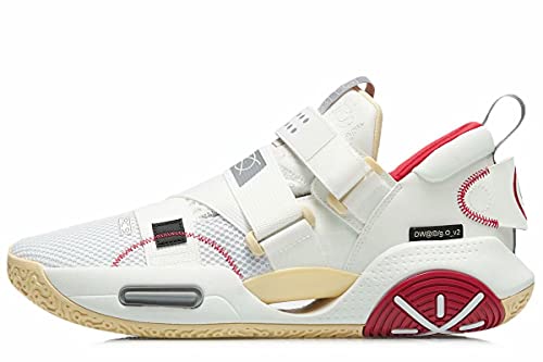 LI-NING All City 9 V2 Wade - Zapatillas de baloncesto para hombre con forro antideslizante profesional de absorción de golpes, All City 9 V2 Blanco Abar049-5h, 44 EU Cover