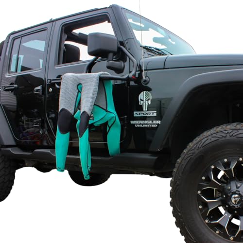 Malo’o DryRack Portable Gear Drying Rack – Hang Over Car Mirror, Suction Cup or Wall Mount – 2...