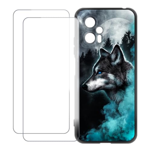 UOGNADGD Xiaomi Redmi Note 12T Pro 5G �Ƃ̌݊������� �J�X�^���J���t���P�[�X�{�����K���X�ی�t�B����2���t�� ? �Ռ��z�������h�~ (�T 1)