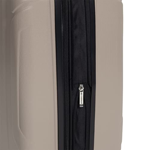 Ben Sherman Derby Spinner Travel Upright Luggage, Champagne, 24-Inch Checked2