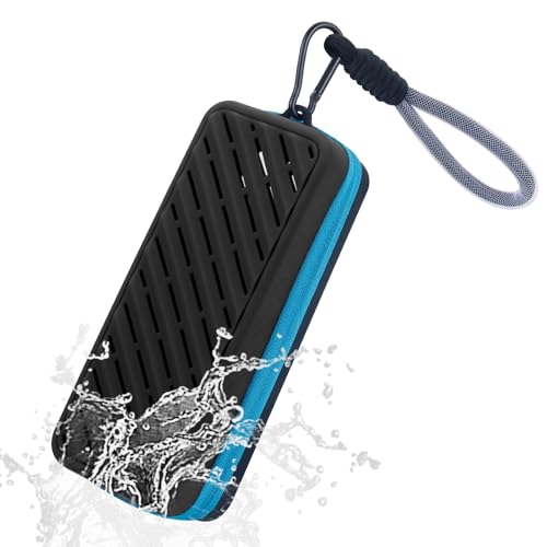 Shelinc Swim Goggle Case with Drain Holes,Silicone Swimming Goggle Organizer,Protective Goggle Case...