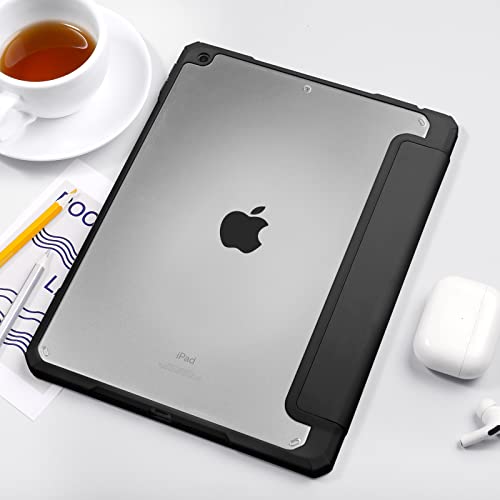 undefined Maledan 対応iPad 9世代 ケース 2021 第8/第7世代 カバー 2020/2019対応 クリア 透明 アクリル ペンホルダー付き スタンドケース 軽量 薄型 裏全透明 三つ折りスマート オートスリープ機能 10.2インチ の商品画像 4