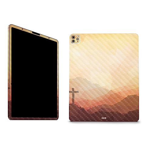 Image of MightySkins Carbon Fiber Skin Compatible with Apple iPad Pro 12.9 inch M2 6th Gen (2022) Full Wrap Kit - Salvation | Protective, Durable Textured Carbon Fiber Finish | Easy to Apply | Made in The USA