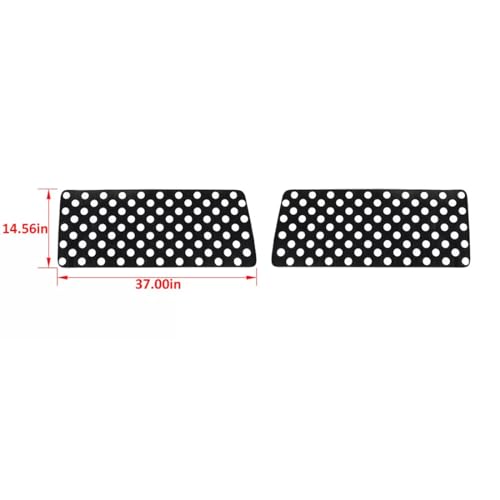 Image of Rear Window Decals Sliding Window Glass Emblem Stickers for Ford Bronco 2021 2022 2023 2024 Exterior Accessories (Circle)