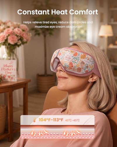 Image of RENPHO Eyeris 1 Eye Massager with Heat, Perfect Relaxation & Birthday Gifts for Women, Wife, Mom, Massaging Eye Mask for Eye Care, Dry Eyes & Head Tension