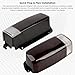 Jiacheng Rear Tail Lamp Housing CH2800128 4897399AA, Rear Brake Tail Light Lens and Housing Compatible with 1997-2001 Jeep Cherokee XJ Chassis (Left + Right, Red/Smoked)