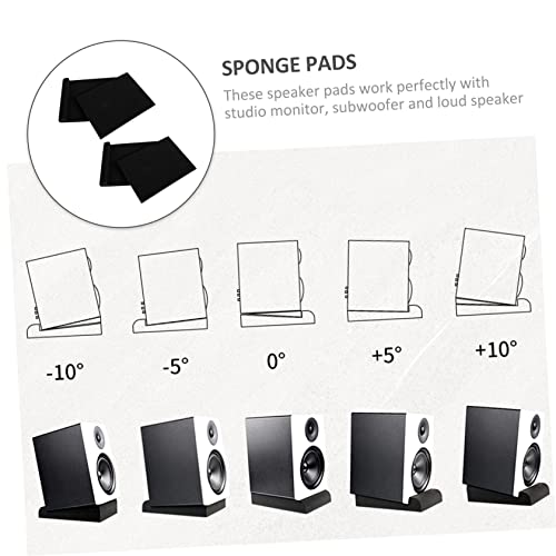 ERINGOGO 2 Piezas Almohadillas Acústicas de Aislamiento de Ruido Espuma de Alta Densidad para Aislamiento de Altavoces para Estudio en Casa y Equipos de Audio miniatura 4