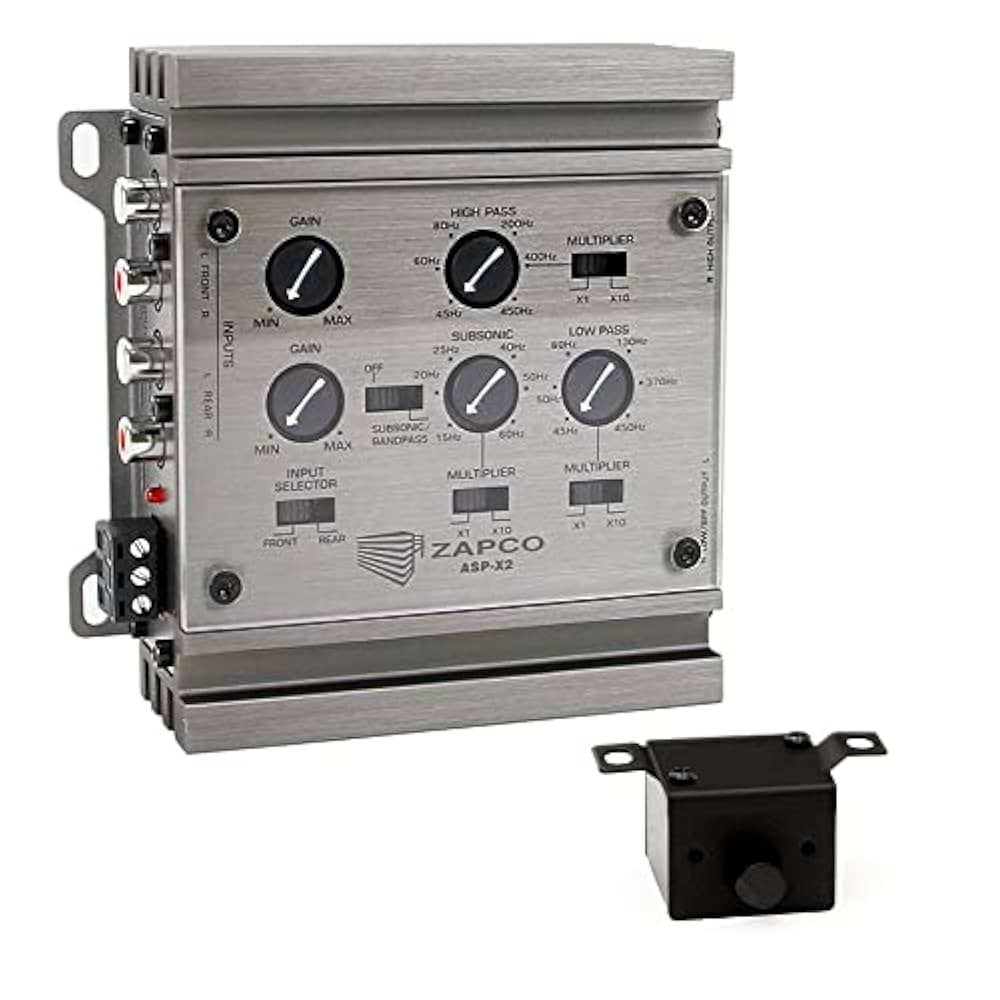 Amazon.com: Zapco ASP-X2 2-Way Electronic Crossover