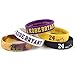 fanwenfeng Basketball Kobe Inspirational Signature Wristbands Sport Silicone Bracelet 5 Pcs