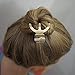 Gold Matte Metal Hair Clip Claws Combo Pack - Simple Minimalist Barrette Jaw Clamp With Octopus - 2 inches each