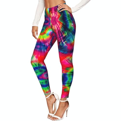 Leggings de compresión de teñido anudado para yoga y paseos urbanos