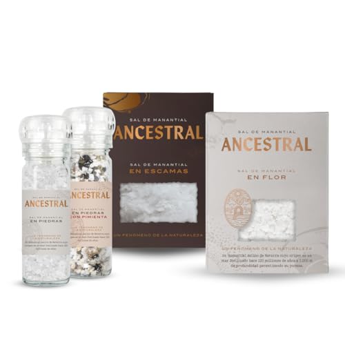 Pack Degustacion SAL 4 uni. (flor 150g+ Escamas 150g + 2 molinillos)