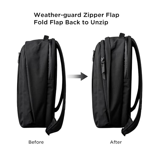 ALPAKA Metro Backpack Pro and Zip Pouch - Fits 15.6" Laptop Business Travel Backpack with YKK Zippers, MOD Key Leash & Luggage Pass-through, RFID-Blocking Small Cash and Card Zip Wallet with YKK Zipp3