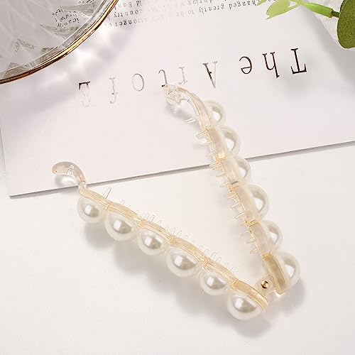 Leadigol 2PCS Pearl Hair Clip miniatura 5