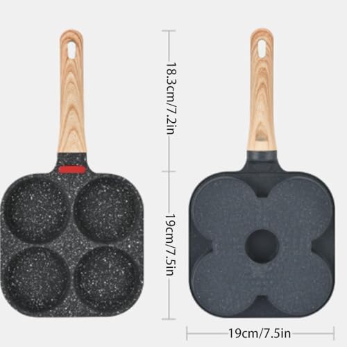 Wok antiadherente de aluminio 7.5 pulgadas negro miniatura 7