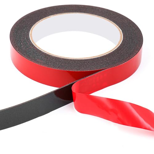 sundrerfect Nastro Adesivo Doppia Faccia Extra Forte, 5 m x 1 cm, Impermeabile e Resistente al Calore, per Pareti, Strisce LED e Auto