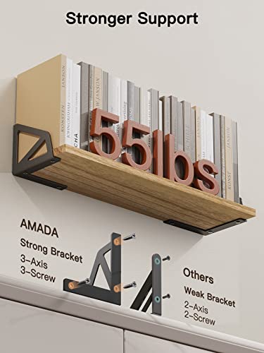Amada Homefurnishing AMFS27-46 Floating Shelves Set Of 4 thumb #4