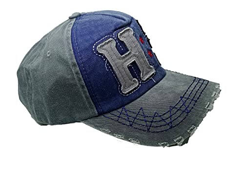 Image of Adjustable Soft Cotton Denim Cap for Men Women Baseball Vintage Washed Distressed Hats Adjustable Stylish Cap Regular Fitted
