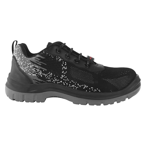 Image of APS K50 Men's Safety Shoes - Ultra-Lightweight, Highly Breathable Upper, Flexible & Comfortable - Memory Foam Insole, Low Ankle PU Outsole - is 15298 Compliant Black