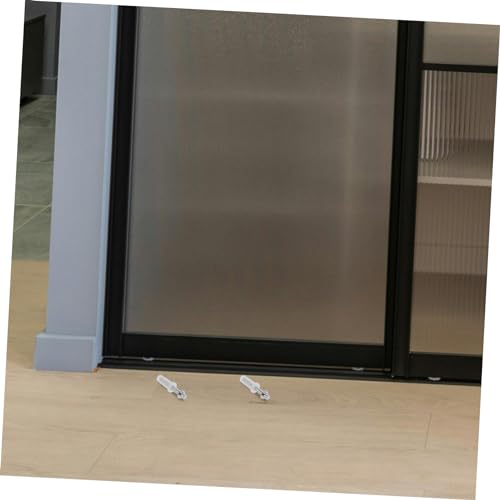 Kit de herrajes para puerta plegable 4 piezas con pivotes superiores para puertas dobles de clóset, accesorios de fácil instalación miniatura 2