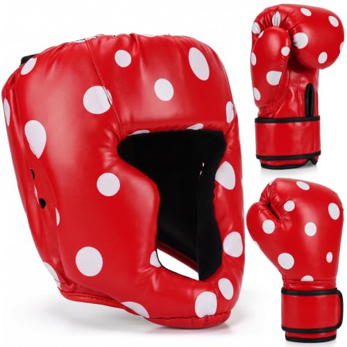 Image of Arrowbash Kids Boxing Gloves and Headgear Set 6oz