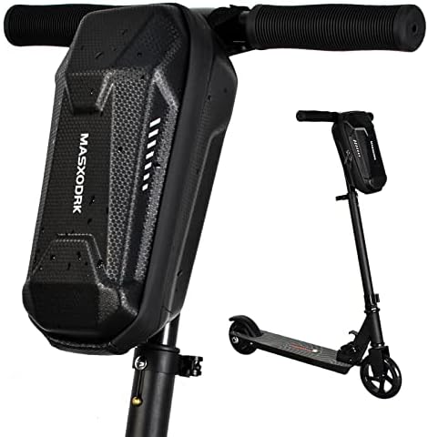 MASXODRK Universal Scooter Handlebar Bag, EVA Electric Scooter Bag Accessories, Waterproof Scooter Front Bag for Carrying Charger Repair Tools Phone&Large Capacity&Portable (3L)