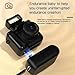Retro Scope Camera, SLR-Shaped Mini Camera DV MiniClick Keychain Camera 1080p HD Retroscope W/ 1.44in Screen and Flash Lamp Small Digitalp Hotography Video Camera with 400mAh Battery(Black)