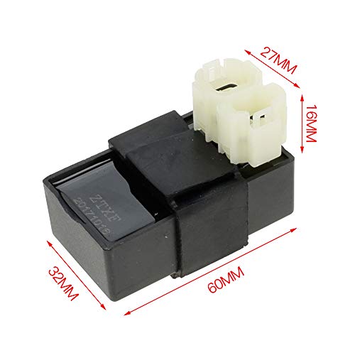 Image of HIAORS 6 Pin AC CDI BOX for GY6 50cc 125cc 150cc ATV Taotao Roketa Sunl Scooter Moped Go Kart 4 Wheeler Quad Bikes Parts (Pack of 2)
