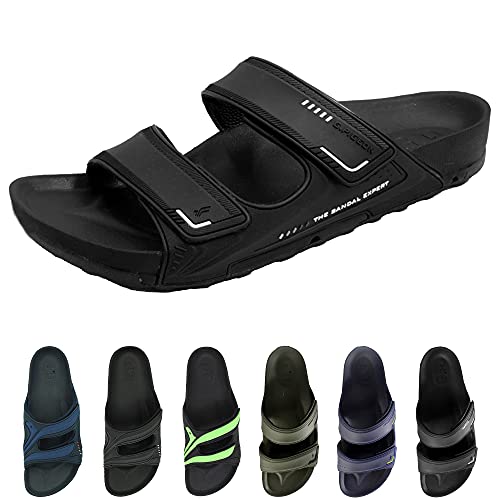 Gold Pigeon Shoes Pirogue Unisex Orthoheel Slide Outdoor Water Sandals for Women & Men: 1545 Black-22, EU44 (Women Size 13 / Men Size 11-11.5)