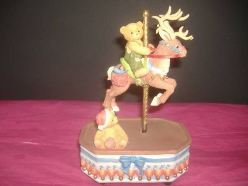 Cherished Teddies Carrusel de Navidad juega Jingle Bells 785326