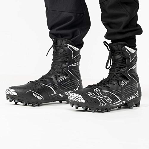 HK Army Digger X1 Hightop Paintball Cleats - Black/Grey (11)