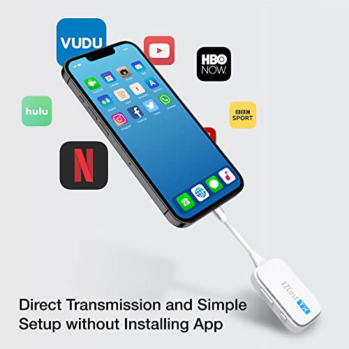 Image of EZCast Wireless USB-C to HDMI Transmitter and Receiver, DisplayPort Screen Mirror from iPhone 15 to TV, 1080p HD, HDMI Extender, Wireless Display from Tablet and laptops to HDTV projectors