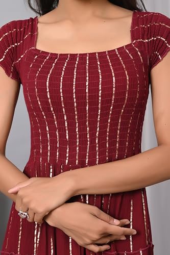 Image of IQRAAR Dress for Women Printed Midi Dress
