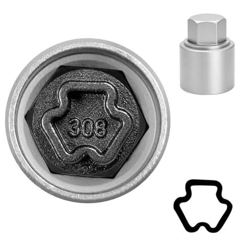 Image of 308 Wheel Locking Nut Key for Mercedes Benz, Lug Nut Removal Tool