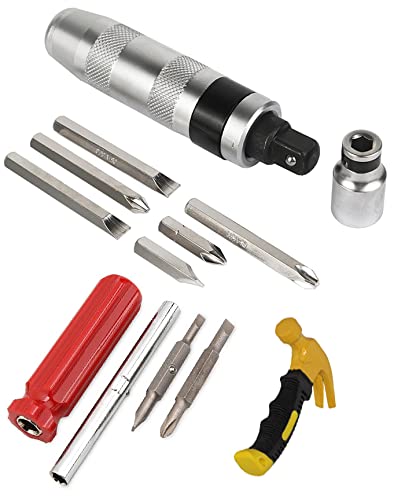 Digital Craft Combo of 3 Essential Items Impact Screwdriver Set Multi-Purpose Chrome Vanadium Steel Portable Screw Driver Chisel Bits Professional Tools with Mini Hammer & 4in1 Screw Driver (B09QH5VHVG) Amazon Price History, Amazon Price Tracker