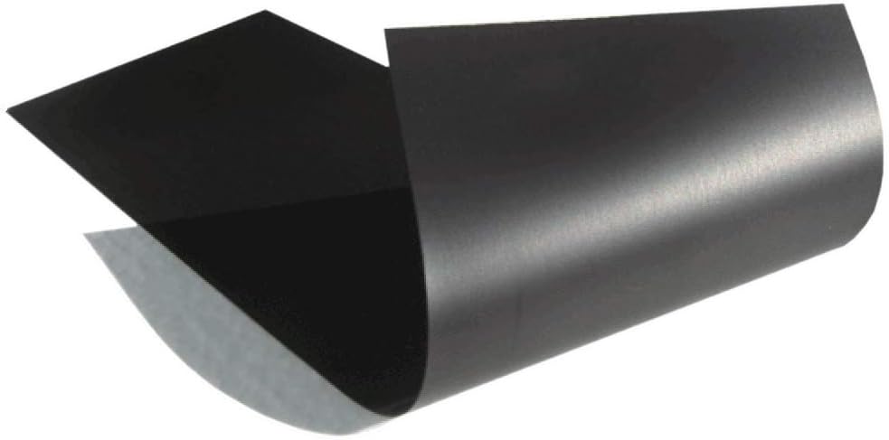 Thin & Flexible Magnetic Material Sheet 8-inch x 12-inch Black for Magnetizing Bumper Sticker or Crafts
