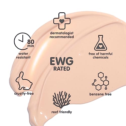 image for Thinkdaily Tinted Sunscreen for Face, SPF 30, 24.25% Zinc Oxide, 2 Oz,