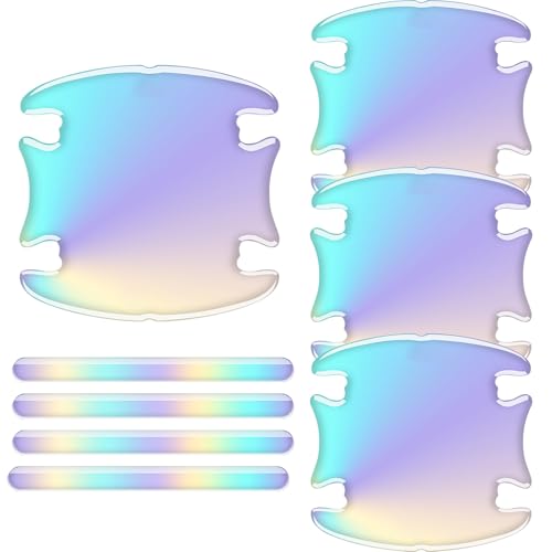 fayarrd Protecteur de Cavité de Poignée de Porte de Voiture | Protection Anti-Rayures pour Portières et Pare-Chocs de Véhicule,Adhésif Décoratif Protecteur, 4 Pièces Accessoires Extérieurs Automobiles