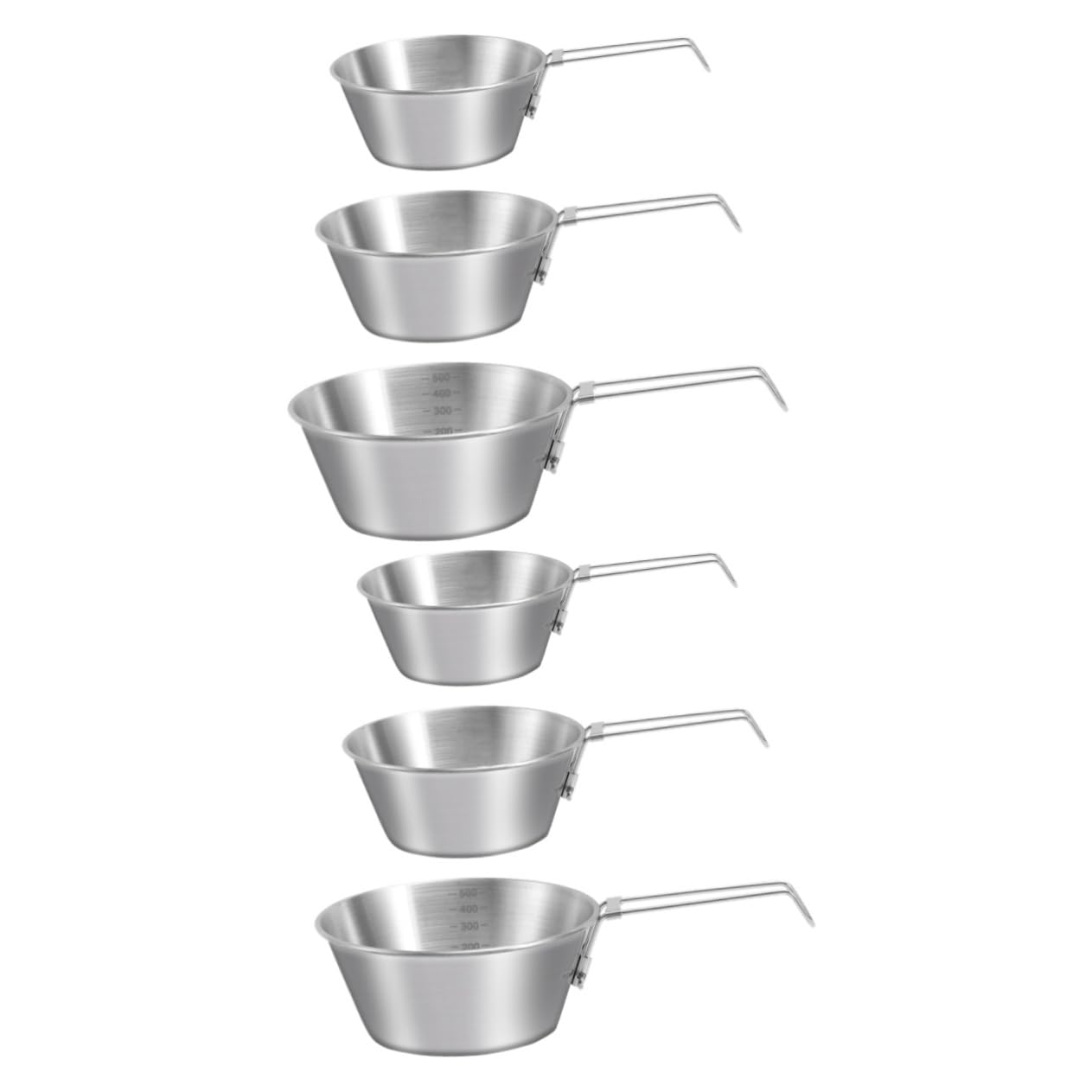 Toyvian 2 Sätze Faltbare Schüssel Teiliges Campinggeschirr Mit Praktischen Klappgriffen Für Picknick Und Outdoor Aktivitäten Platzsparend Und Langlebig Hochwertigem 3 Stücke * 2