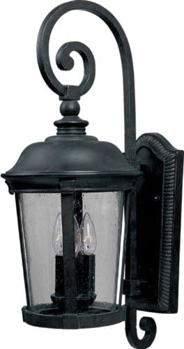 Maxim Dover DC-3 Light Outdoor Wall Lantern in Mediterranean style-10 Inches Wide by 24.5 inches high
