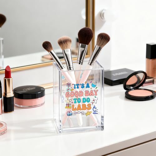 Image of It's A Good Day To Do Labs Acrylic Pen Holder for Desk Accessories