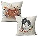 M-Qizi Greyhound - Federa decorativa per cuscino per gli amanti dei cani, regalo per gli amanti dei levrieri, decorazione per divano, divano, camera da letto, casa, 45 x 40 cm, set da 2
