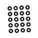 20pcs Guitar Strap Gasket Silicone Gasket Black Buttons Black Trim Strap Lock Washers Strap Retainer Buttons Bass Strap Fixator Guitar Strap Buttons Ukulele Strap Gaskets Black