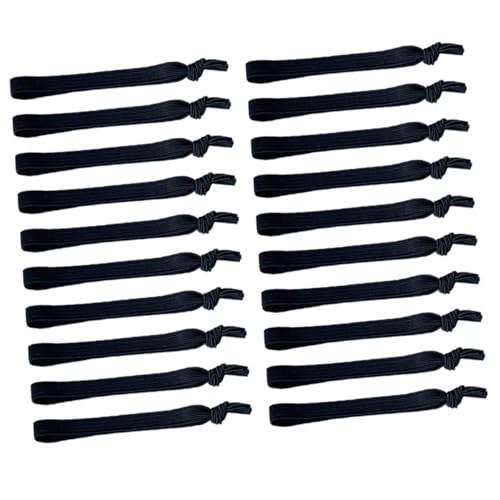 Cabilock 20 piezas Gomas Pelo Hombre Elásticas Ajustables para Cabello y Muñeca Bandas Resistentes y Flexibles para Deportes y Uso Diario