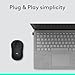 Logitech M185 Wireless Mouse, 2.4GHz with USB Mini Receiver, 12-Month Battery Life, 1000 DPI Optical Tracking, Ambidextrous, Compatible with PC, Mac, Laptop - Black